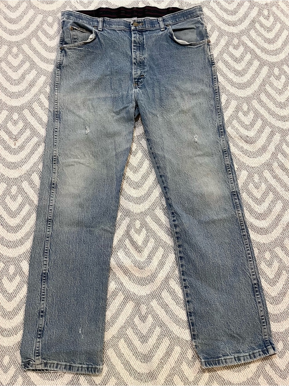 WRANGLER Men’s Premium Quality Regular Fit Blue Jeans 38 | 855WAQD